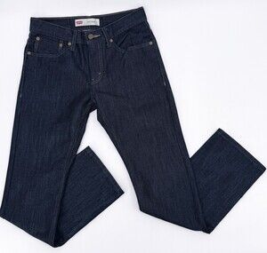 Levis 511 Jeans Boys 16 Regular Straight Mid rise Pockets Slim  Dark Wash Classi